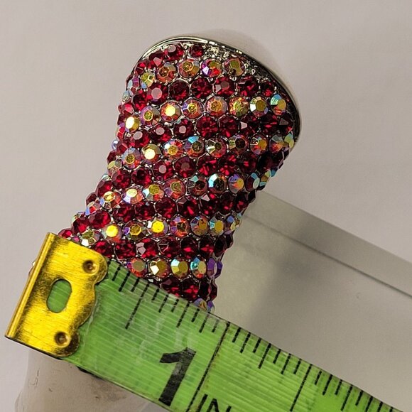 Red and Gold Cuff Bracelet - Picture 10 of 13